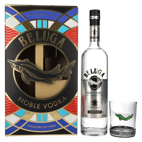 Beluga Noble Vodka EXPORT Montenegro 40 Vol 0 7l In Giftbox With Glass