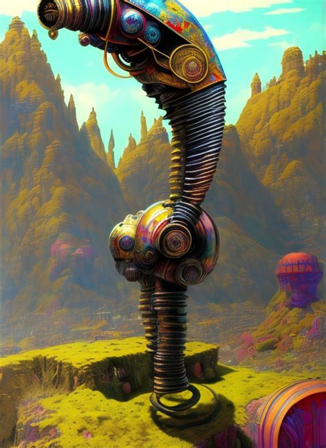 Colourful Steampunk Planet OpenArt