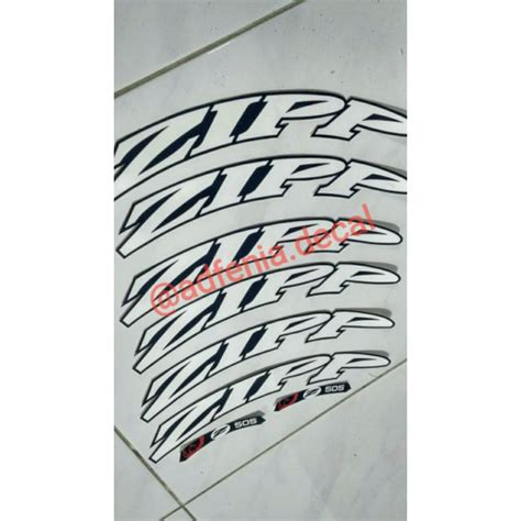 Jual Decal Sticker ZIPP 505 Stiker Velg Rims ZIPP 505 Fixie Fixed Gear