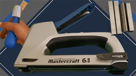 Mastercraft 6 In 1 Heavy Duty Staple Gun Unboxing Demo W Brad Nails N