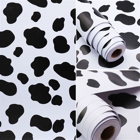 Jual Baru Murah Wallpaper Sticker Dinding Motif Kulit Sapi Hitam