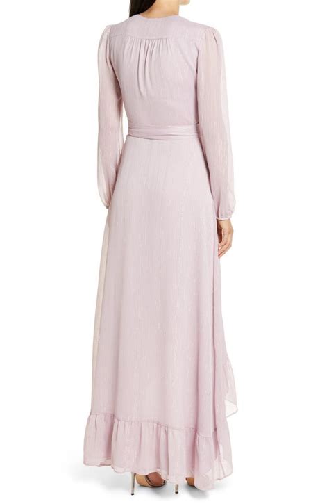 Elegant Wrap Dress Wrap Gown Chiffon Wrap Tulip Skirt High Neck Dress Long Sleeve Dress