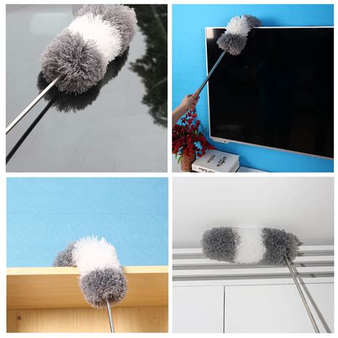 Feather Duster Long Telescopic Magic Static Duster Brush Extendable Handle 245cm Ebay