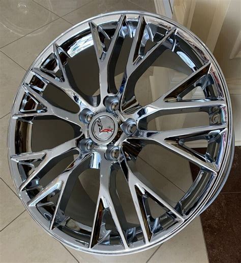 18x8.5 / 19x10 Chrome Wheels For Corvette C6 C7 5X120.7 Staggered Rims ...