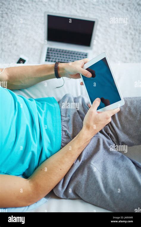 Mobile app on device Stock Photo - Alamy