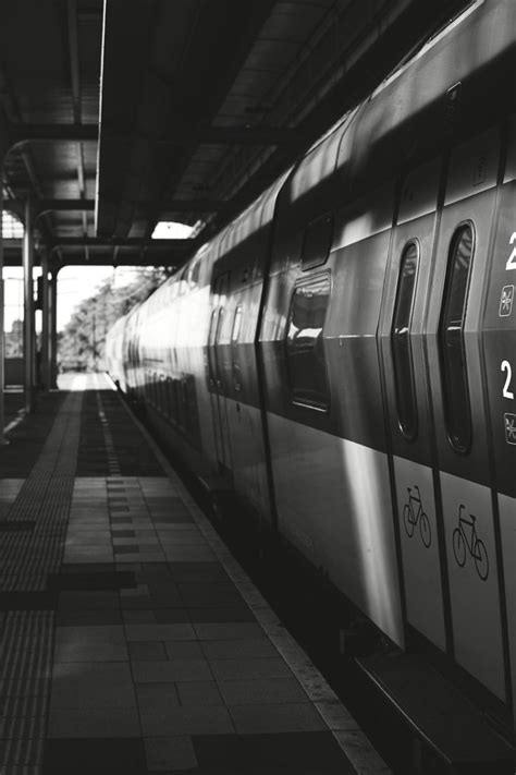 Train station - Black and white photography | Black and white, Train ...