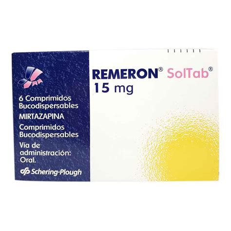 Remeron 15mg Organon Comprimidos