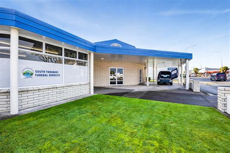 Stfs Outside With Hearse South Taranaki Funeral Services