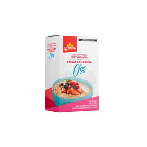 Avena Integral Instant Nea Sabor Fresas Con Crema Granvita Smart Final