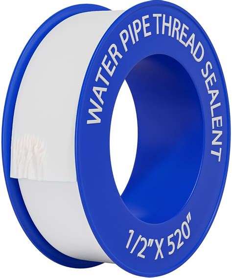 D-NYX Teflon Tape 1 Roll 1/2 Inch(W) X 520 Inches(L),Water Pipe Sealing