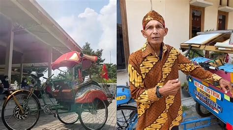 Becak Kayuh Listrik Jadi Kendaraan Wisata Di Yogyakarta Lebih Ramah