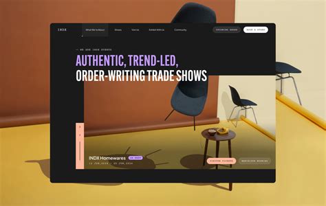 Statamic Website Design for INDX Shows | Work by Steadfast Collective