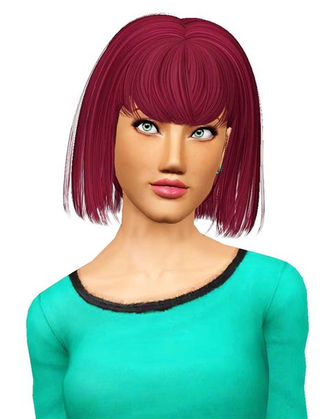 Newsea`s Naima Hairstyle Retextured By Pocket Sims 3 Hairs