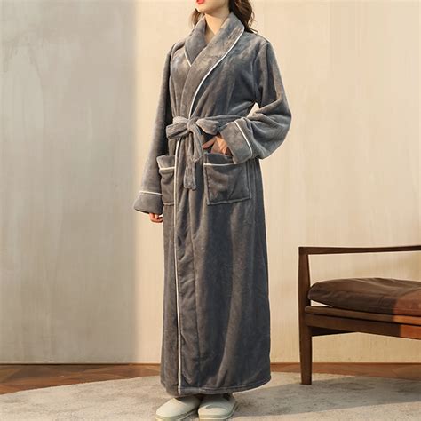 Vekdone 2024 Clearance Womens Long Robe Plus Size Fuzzy Fleece