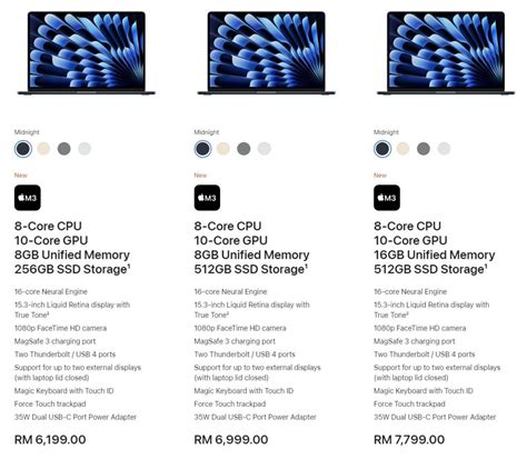 搭载m3芯片！macbook Air 13和15 2024发布 Soyacincau