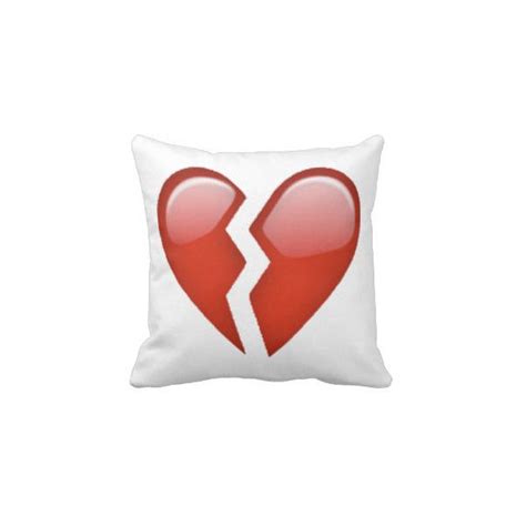 Broken Heart Pillows Decorative And Throw Pillows Zazzle Liked On