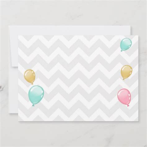 Pink Gold Glitter Balloons Birthday Invitation Zazzle