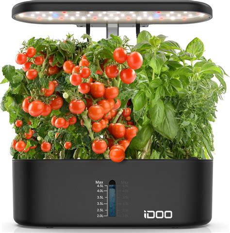 Idoo Hydroponics Growing System Indoor Herb Garden Germination Kit