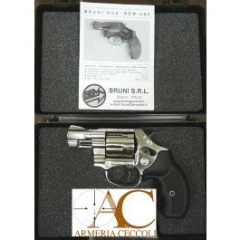 BRUNI NEW 380 CAL 380MM NIKEL Replica REVOLVER 2 Pistola A Salve