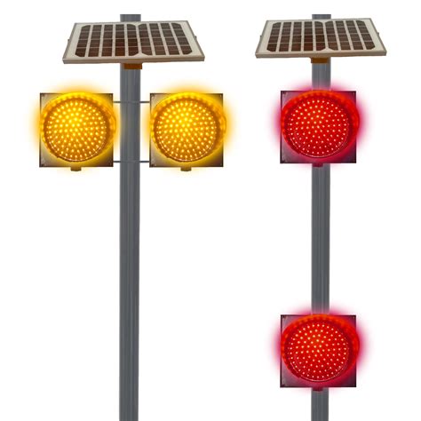 Double 8 Solar LED Flashing Warning Beacon