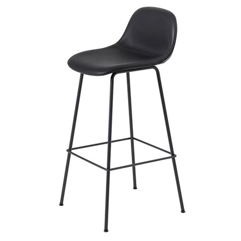 Fiber Bar Stool Tube Base W Backrest Muuto Rypen