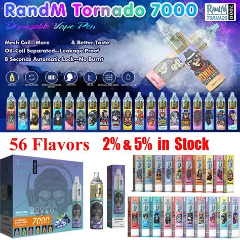 Original Randm Tornado 7000 Puffs Disposable E Cigarettes Vape 0 2 3