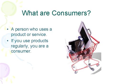 consumers  person