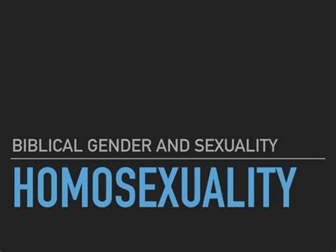 Class Biblical Gender And Sexuality Logos Sermons