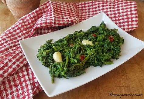 Cime Di Rapa Aglio Olio E Peperoncino Donnepasticcione