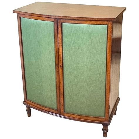 Contemporary Modern Glass Front Cabinet For Sale at 1stDibs