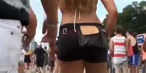 Chubby Teen Ass In Tight Jeans Shorts Tnaflix
