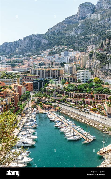 monaco monte carlo sea view  yachts stock photo alamy