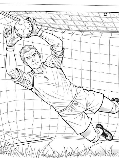 soccer skills coloring page fifa goallie  printables  young fans