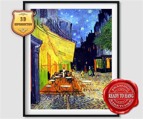 Vincent Van Gogh Café Terrace at Night Giclee Print Reproduction