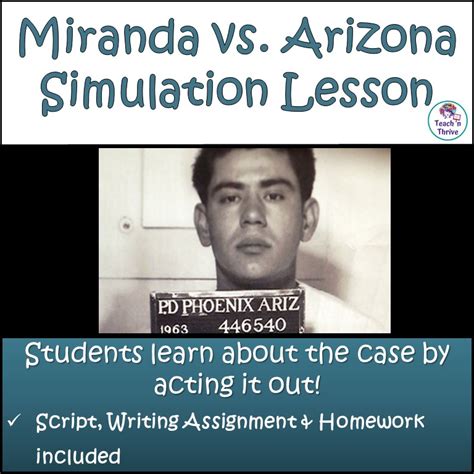 Miranda vs. Arizona Summary (Download Included) – teachnthrive.com