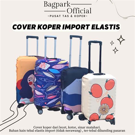 Jual Cover Sarung Koper Pelindung Koper Elastic Luggage Cover Zipper