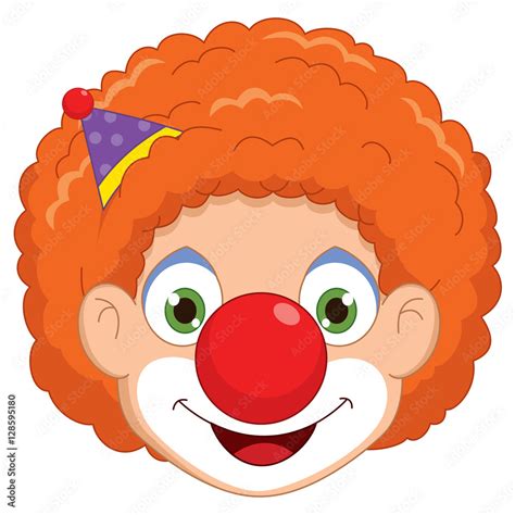 Vector Illustration Of A Clown Stock Vector Adobe Stock