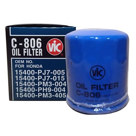 VIC Oil Filter C 806 For Honda Civic VTI VTEC VTEC3 Lazada PH