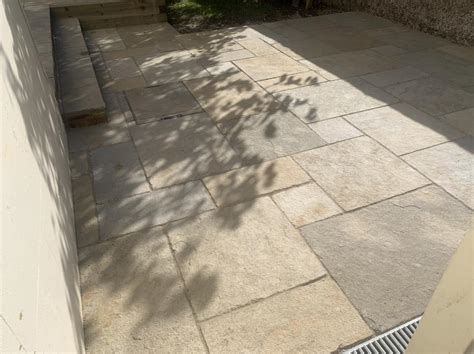 Natural Indian Limestone Paving - Hove - Coastal Paving Sussex