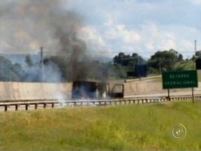 Bom Dia Cidade Sorocaba E Itapetininga Van Pega Fogo Na Rodovia Do