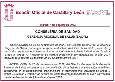 Simaes CASTILLA Y LEÓN PUBLICA LOS LISTADOS DEFINITIVOS DE LOS GRADOS