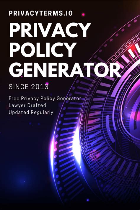 Free Privacy Policy Generator Privacy Policy Policies General Data Protection Regulation