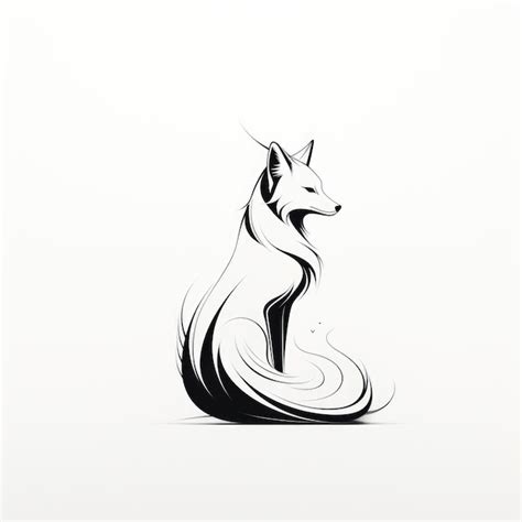 Premium Photo | Fox tattoo design Generative AI