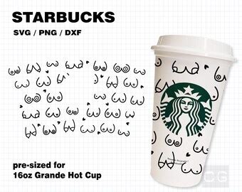 Starbucks Boob Svg Etsy