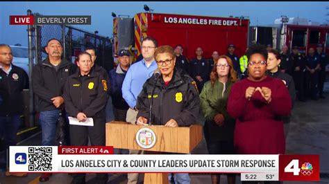 LA city leaders respond to damage caused by Southern California storm ...