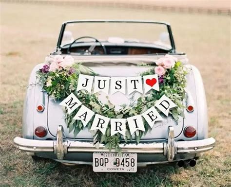 Ways To Decorate Your Wedding Car Why You Tie Cans To It In