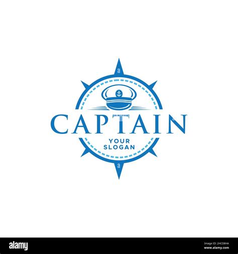 Modern flat colorful CAPTAIN leader logo design Stock Vector Image ...