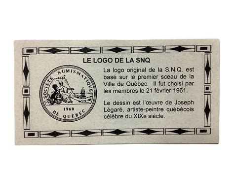 S N Q Cents Le Logo De La Snq Canada Numista