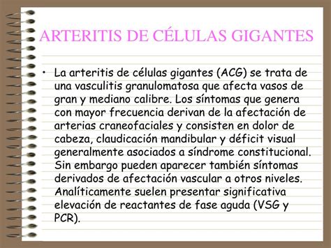 Ppt Arteritis De C Lulas Gigantes Powerpoint Presentation Free