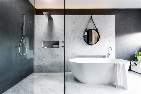 Award Winning Monochromatic Bathroom By Minosa Design